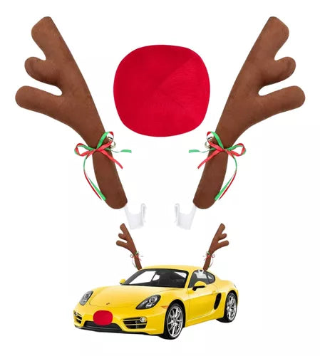 Decoración para Automóvil Reno Navidad 🎅🦌