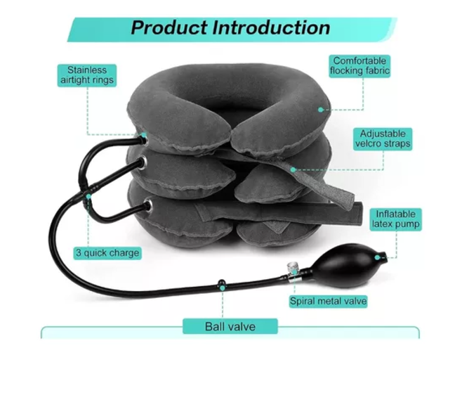 Almohada Cervical Inflable de 3 Capas - WOWI 💤